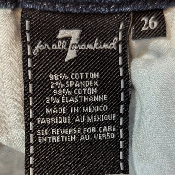 7 For All Mankind Size 26 Kimmie Straight Leg Jeans - Picture 5 of 13